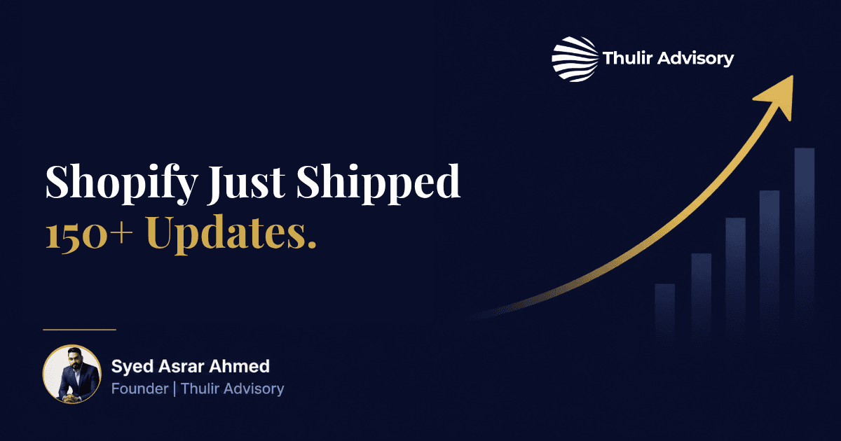 Shopify Just Shipped 150+ Updates. Here's the Question It Didn't Answer for You.